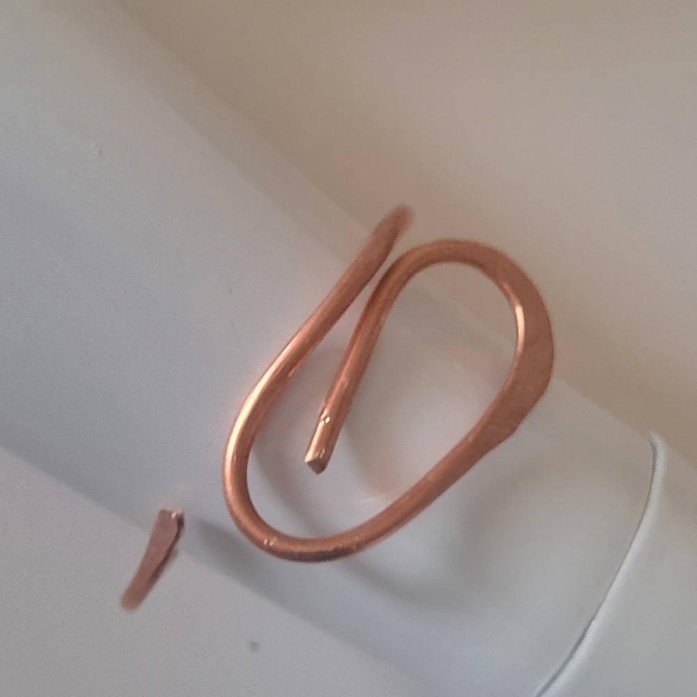 - Handmade lower arm copper bracelet